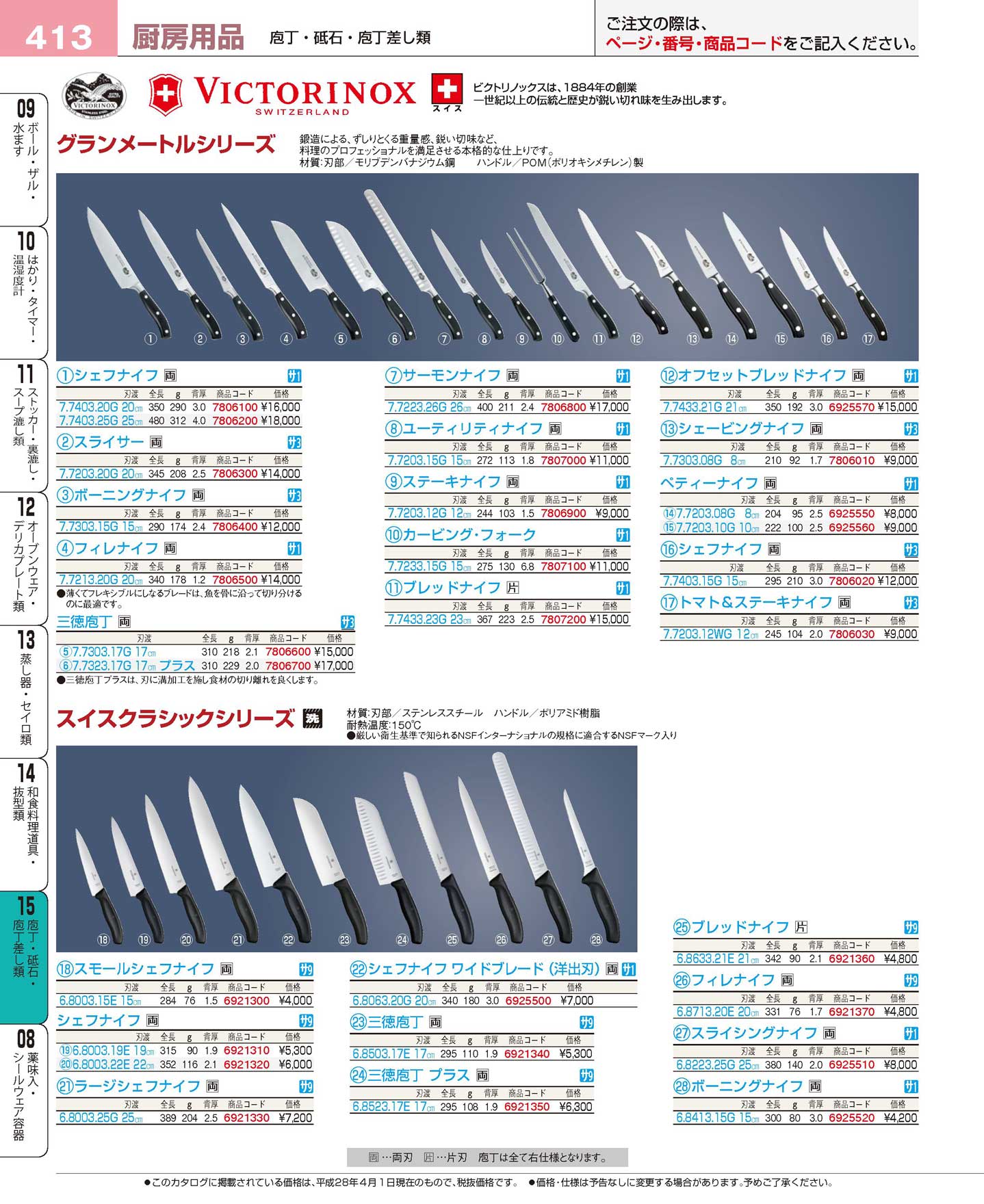 ビクトリノックス グランメートル シェービングナイフ ７．７３０３