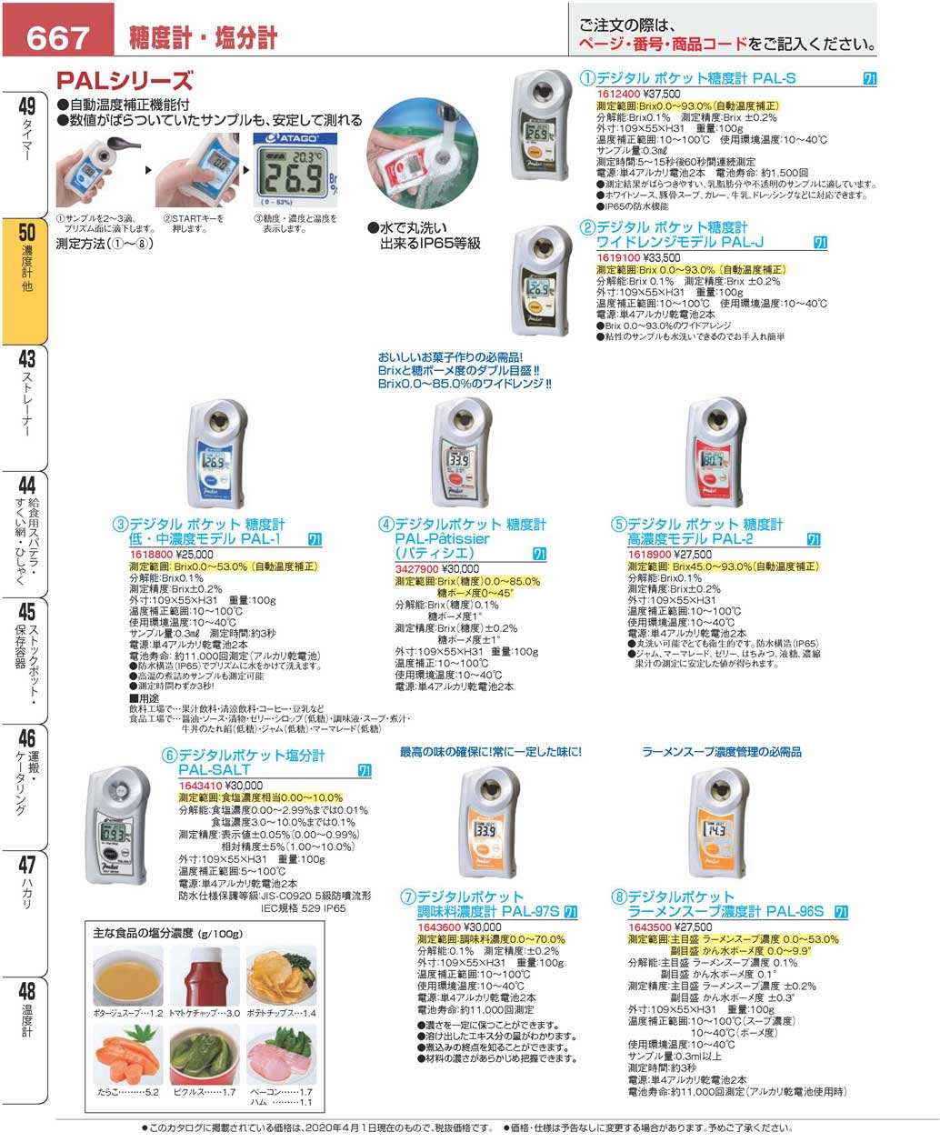 デジタル ポケット糖度計 ＰＡＬ-パティシエ(180)（商品番号