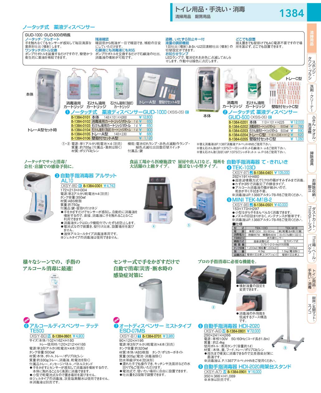 9-1441-0701)XSYA701(170)自動手指消毒器 ＨＤＩ-２０２０用架台