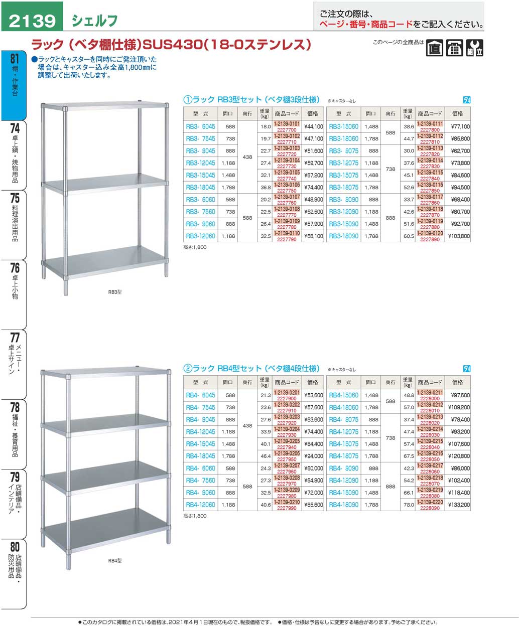 食器 シェルフShelves プロフェッショナルベストコレクション２１ ＥＢＭ－2139ページ