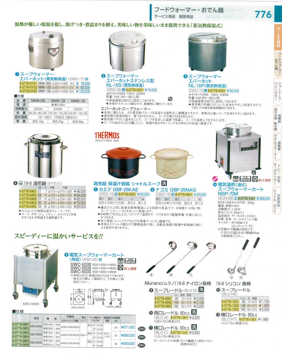 食器 スープジャー・スープウォーマーSoup jar/Soup warmer ＴＫＧ１８－２ 遠藤商事－776ページ