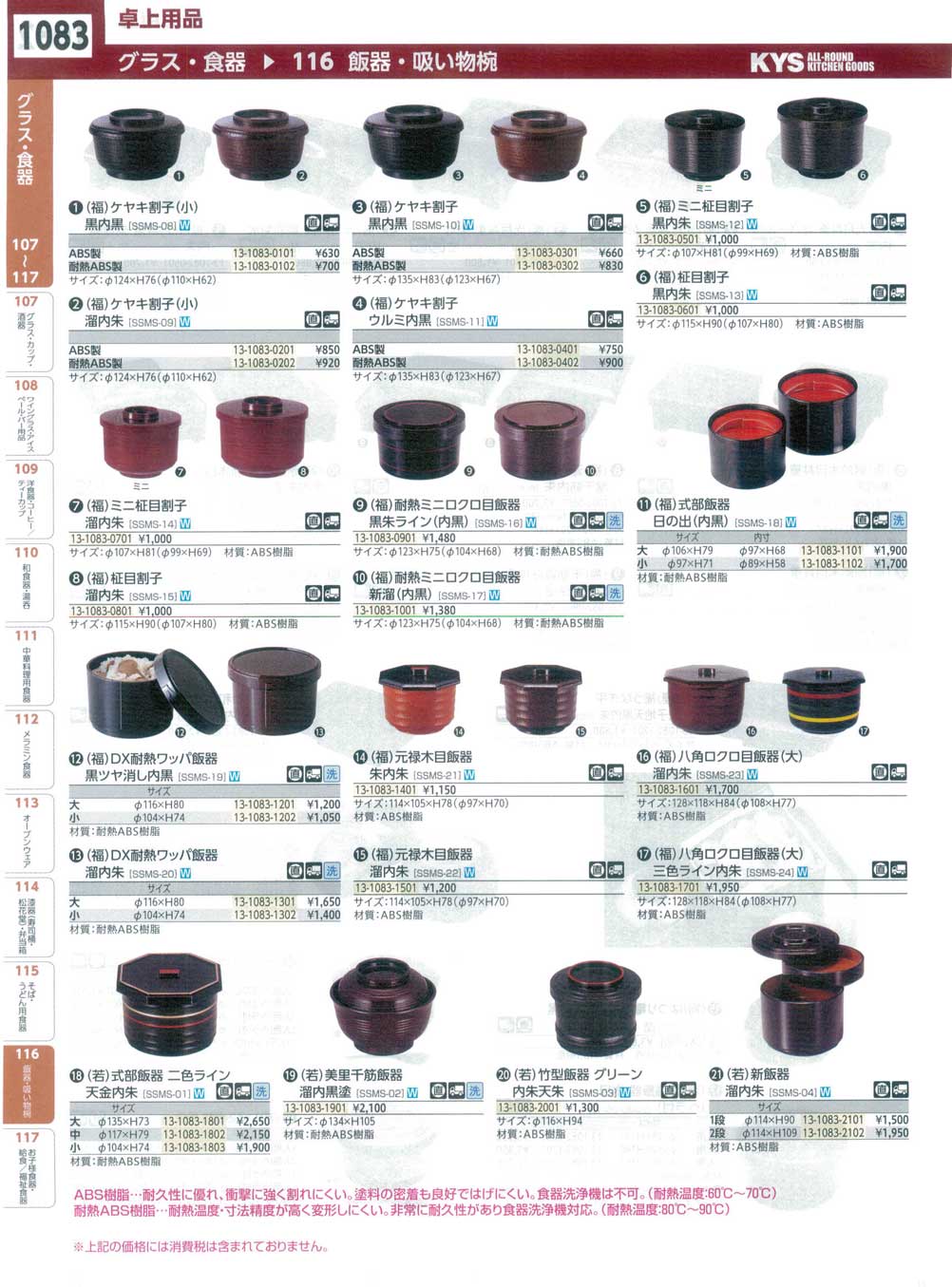 SSMS1701ＴＡ 耐熱ミニロクロ目飯器 新溜内黒(74)（商品番号13-1083-1001）