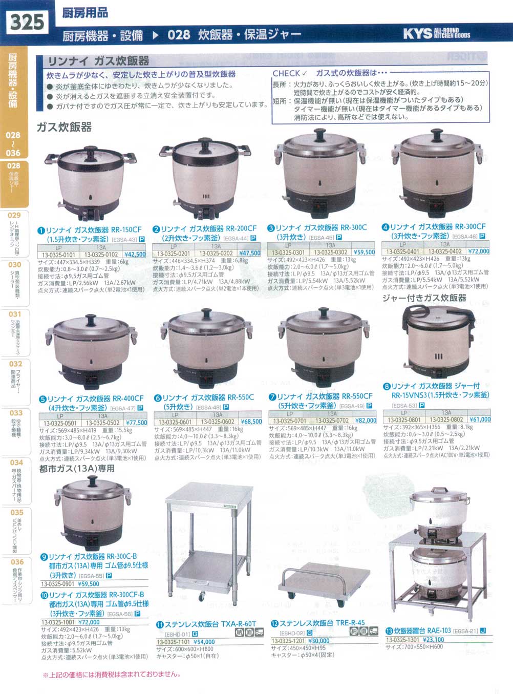 ESHD0101ステンレス炊飯台 TXA-R-60T(130)（商品番号13-0325-1101）