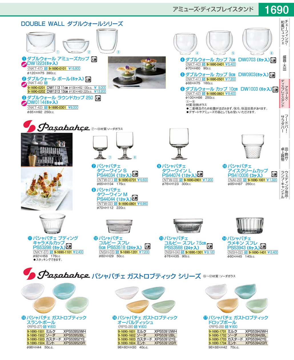 食器 アミューズ・ガラス製品・パシャバチェAmuse / Glass Products / Pasabahce ＴＫＧ１９－１ 遠藤商事－1690ページ