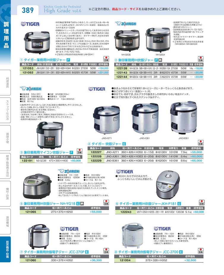 象印業務用ＩＨ炊飯ジャー ＮＨ-ＹＧ１８（126）（商品番号121065）