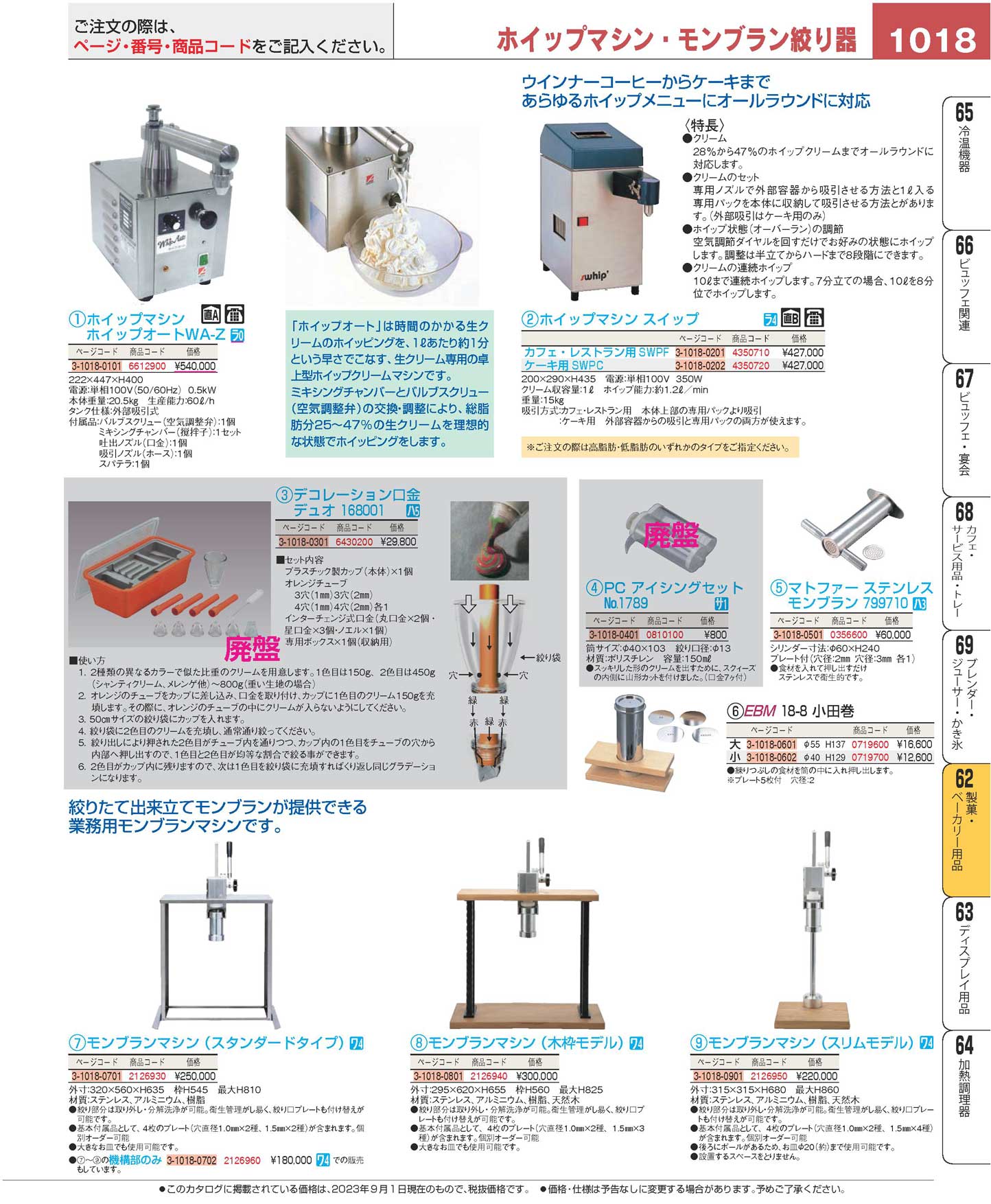 モンブランマシン用機構部のみ(180)（商品番号3-1018-0702）