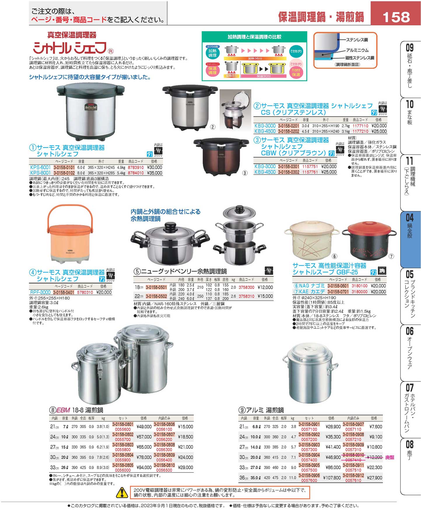 サーモス シャトルシェフ 真空保温調理器 ＫＰＳ-８００１(130)（商品