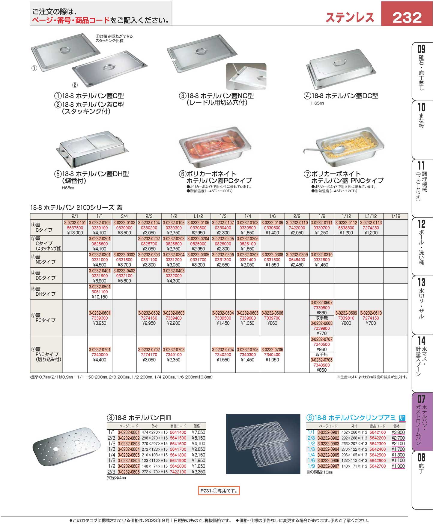 ポリカーボネイト ホテルパン蓋 PCタイプ 2/3 91231 ﾎﾟﾘｶｰﾎﾞﾈｲﾄ ﾎﾃﾙﾊﾟﾝ蓋 PCﾀｲﾌﾟ 2⁄3 91231フードパンカバー | 厨房用品専門店！安吉
