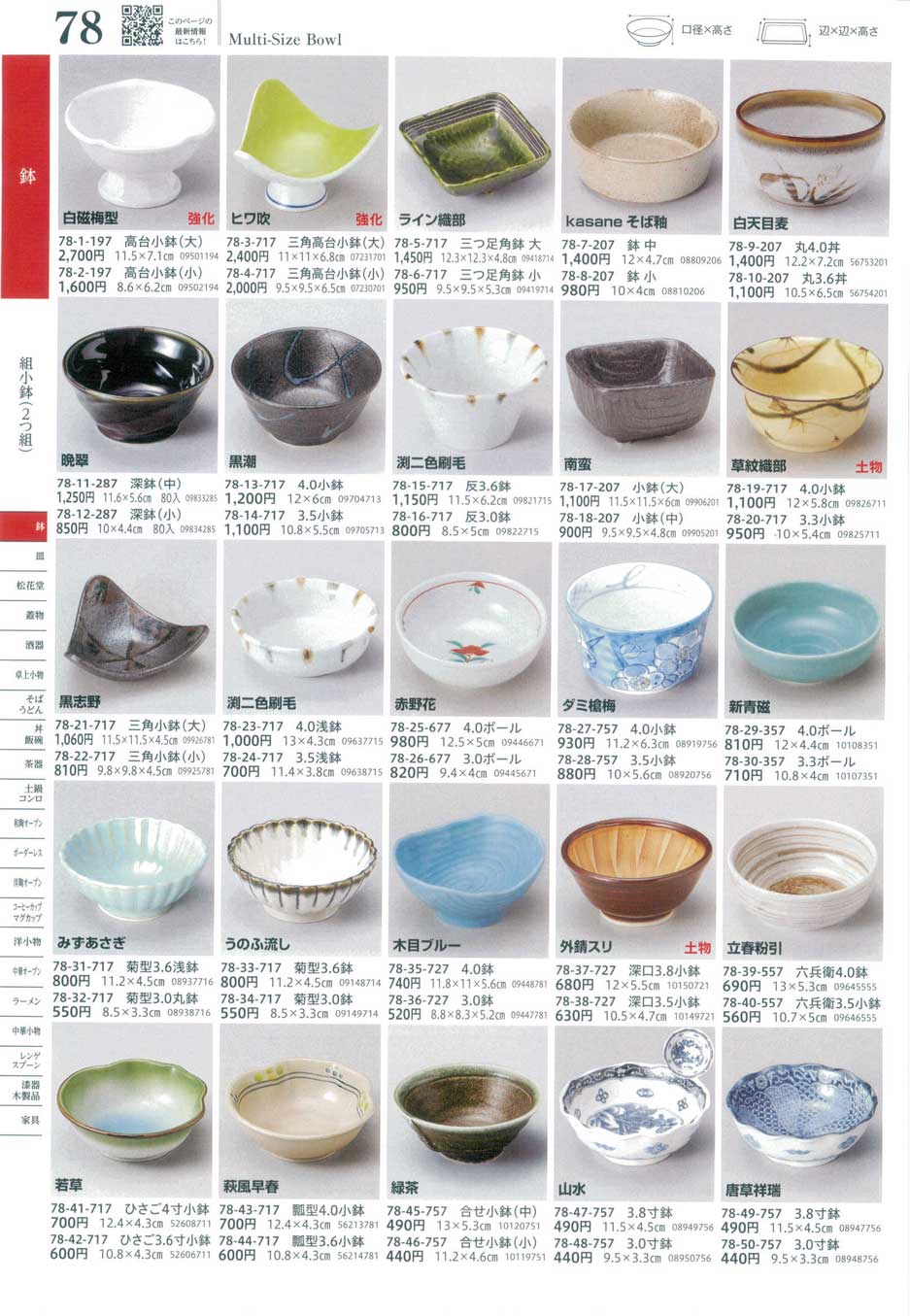 食器 組小鉢（２つ組）Small Bowl Set, Multi-Size Bowl うつわ１７－78ページ