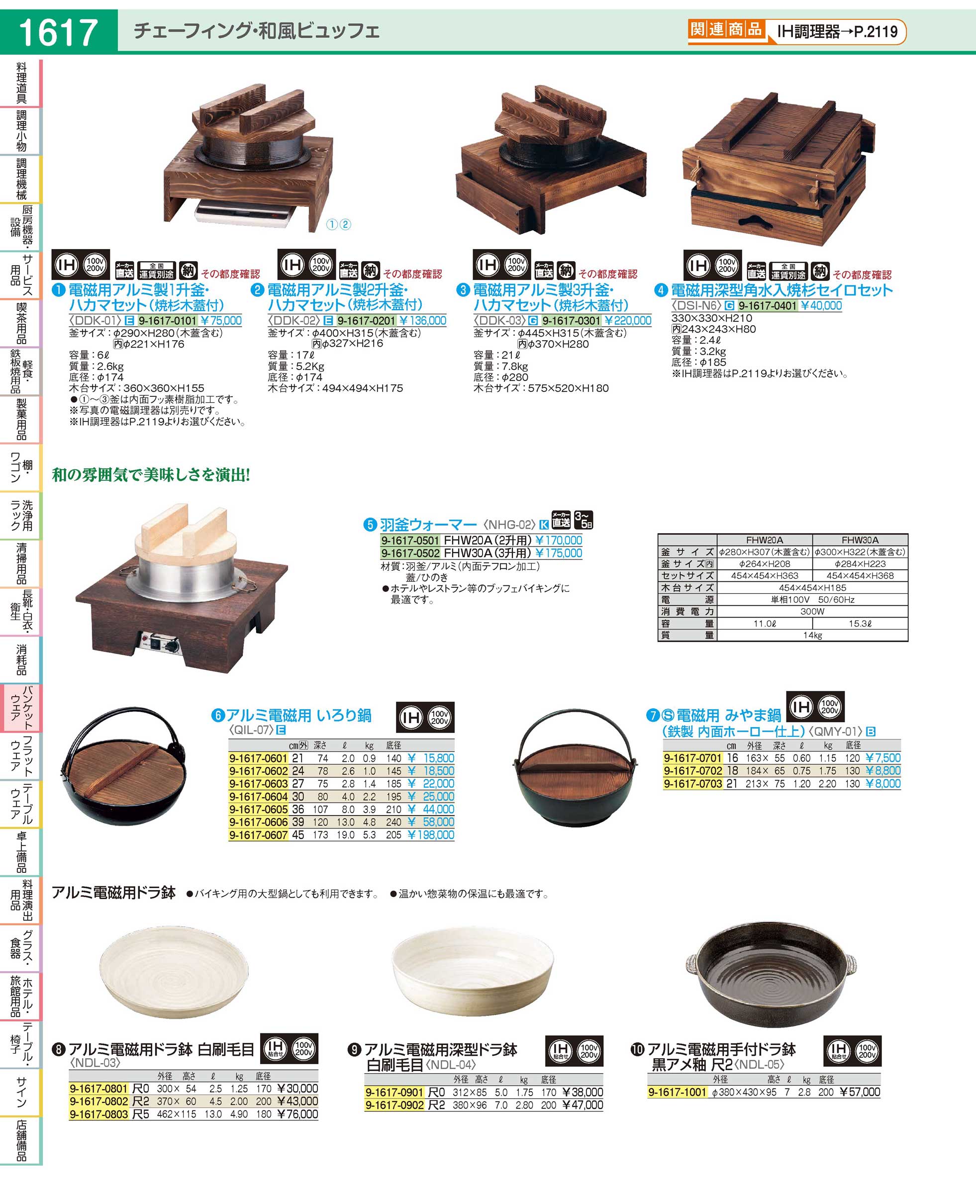 NHG0202(144)羽釜ウォーマーＦＨＷ３０Ａ（３升用）（直送）（商品番号