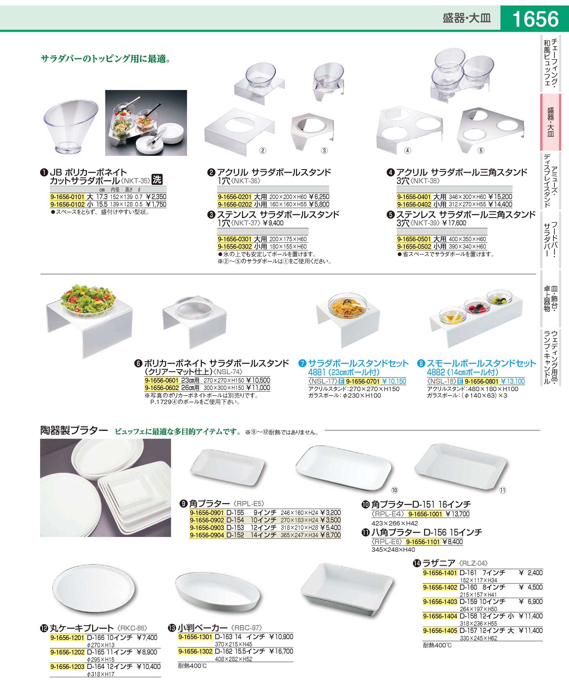 NKT3901(90)ステンレスサラダボール三角スタンド３穴大用（商品番号9