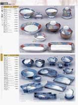 Pattern and color matching sets of table ware